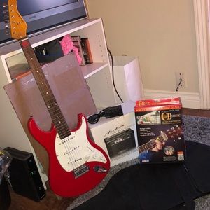 Electric Guitar, Amp, tuner, and learning system